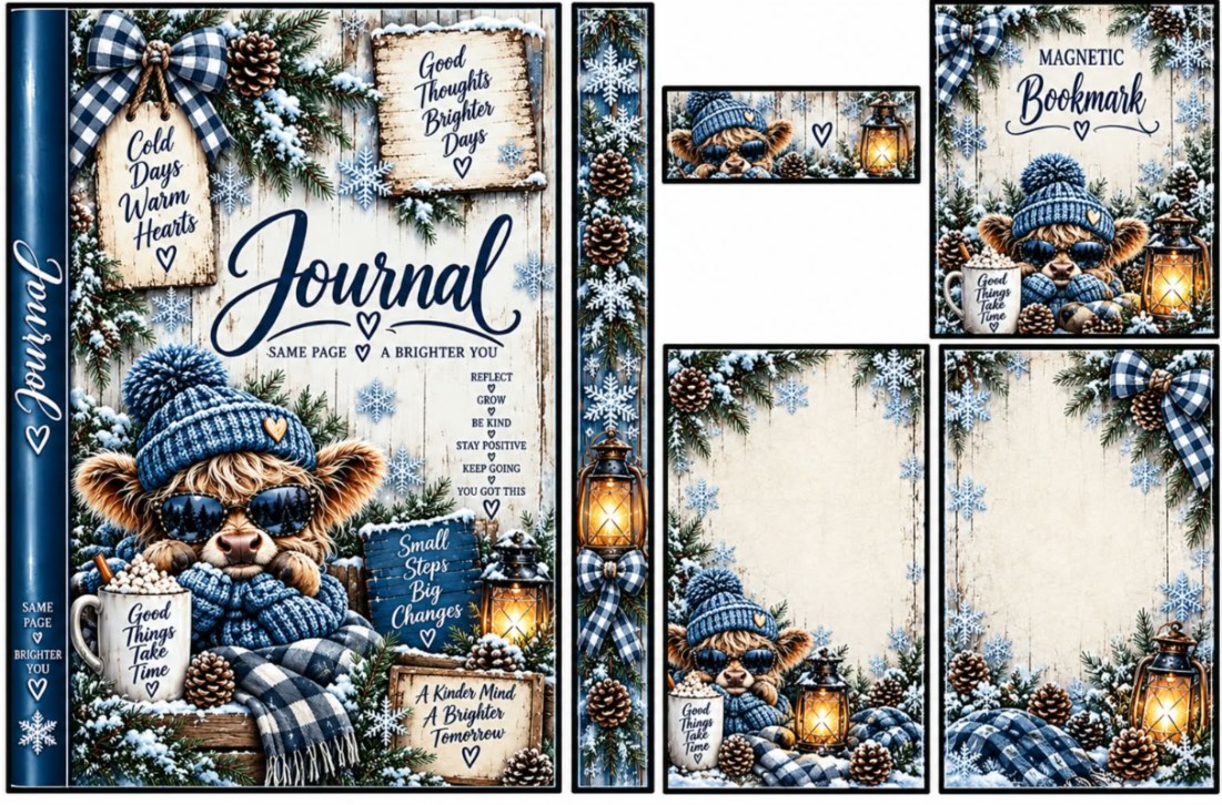 Winter Highland Cow — catalog artwork preview