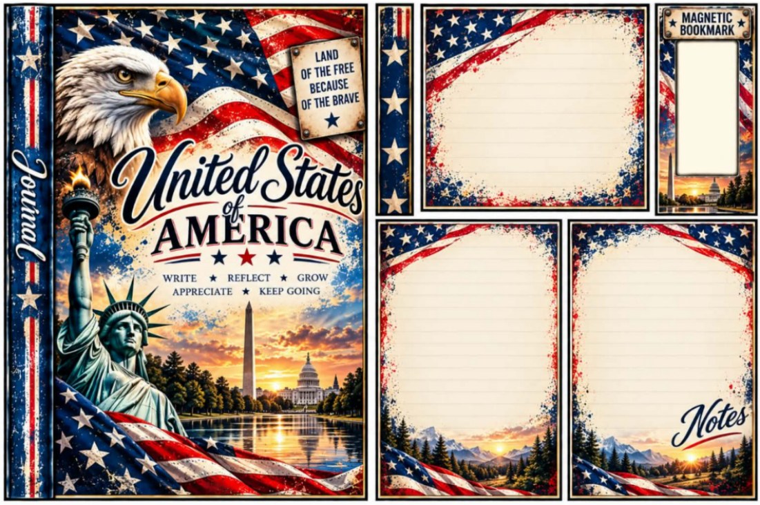 USA & Statue of Liberty — catalog artwork preview