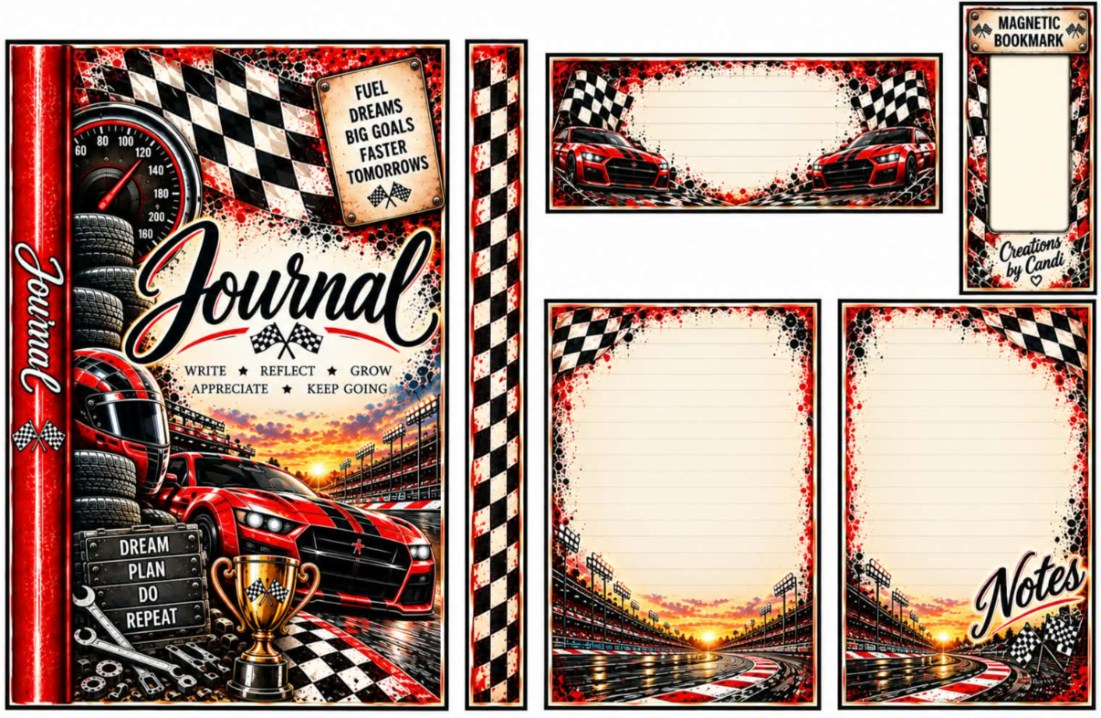 Racing — red car — catalog artwork preview