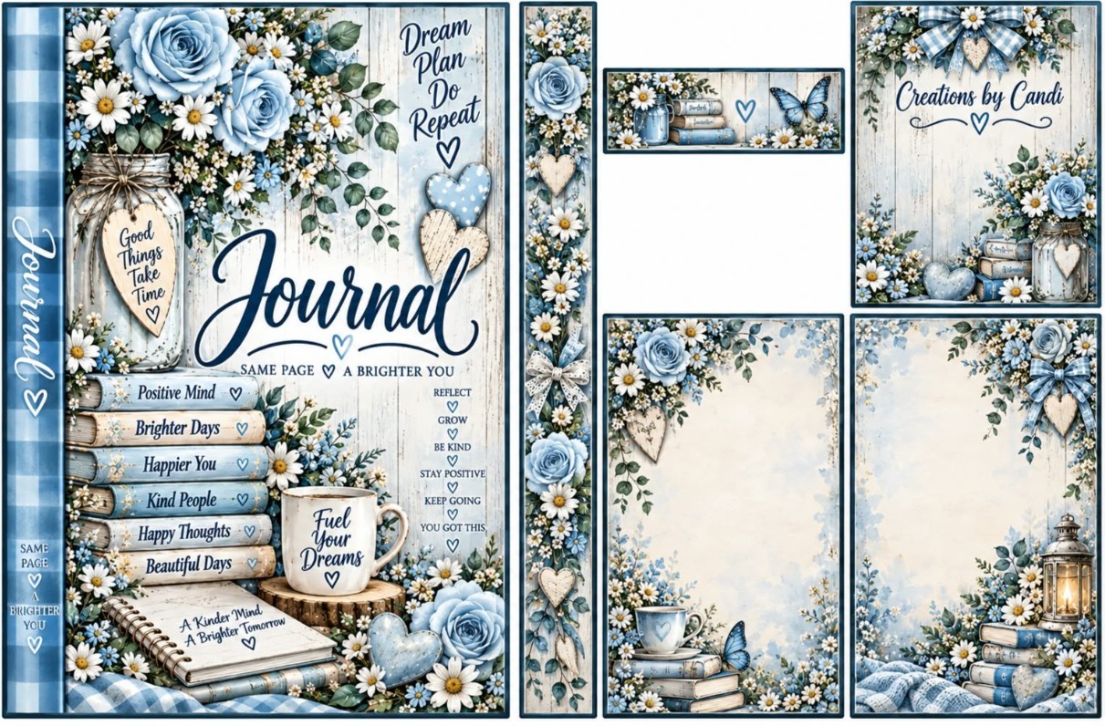 Blue Floral Coffee — catalog artwork preview