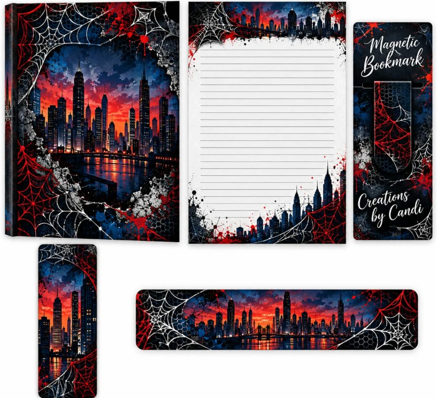 Gothic City — Red & Black — catalog artwork preview