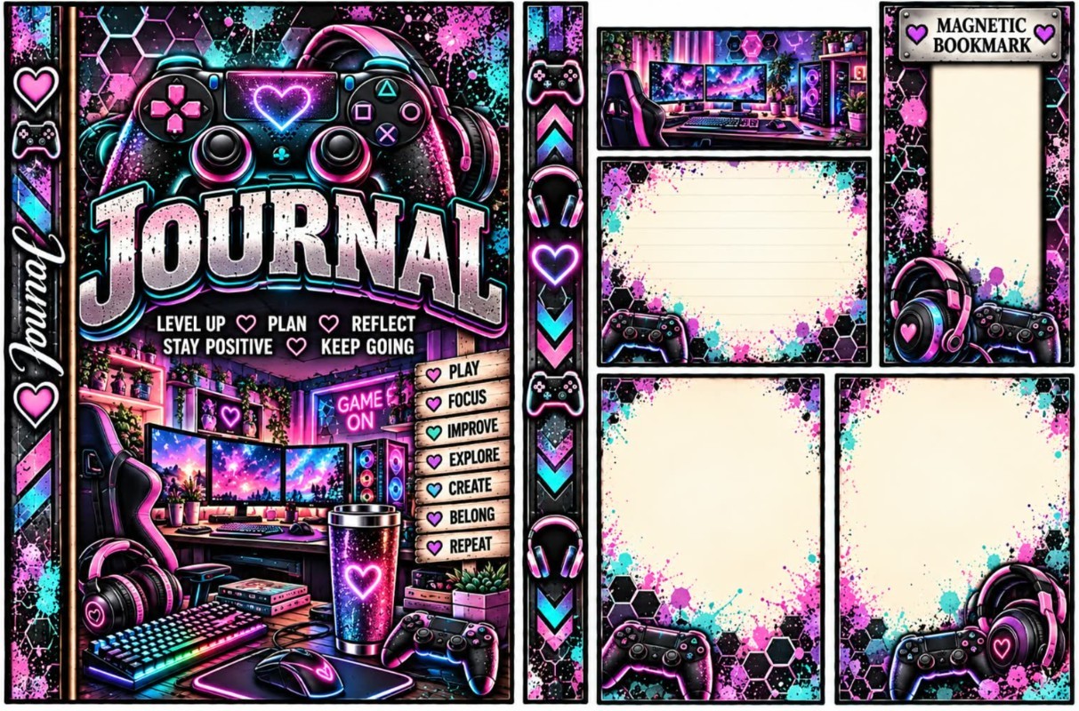 Pink & Teal Gaming — catalog artwork preview