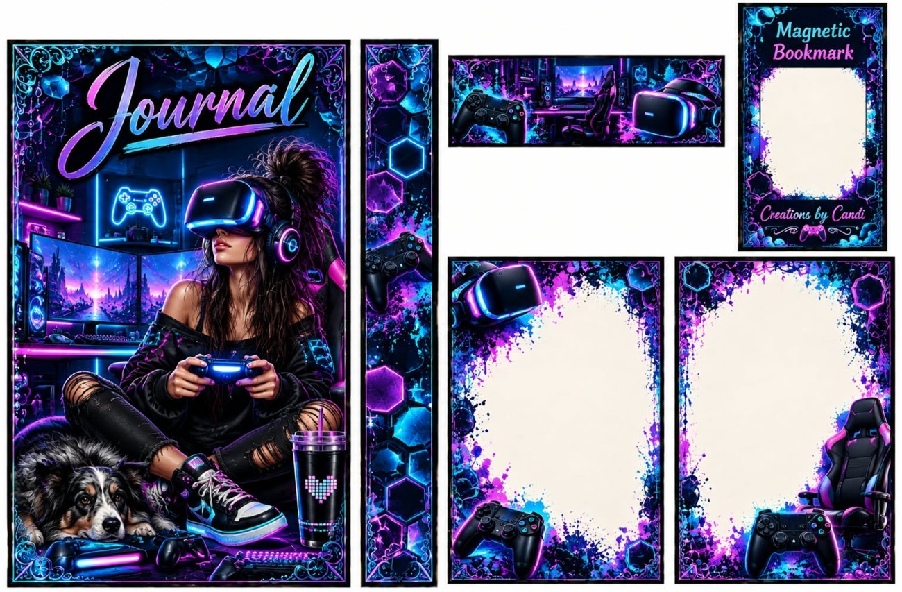Purple Virtual Reality Gamer — catalog artwork preview