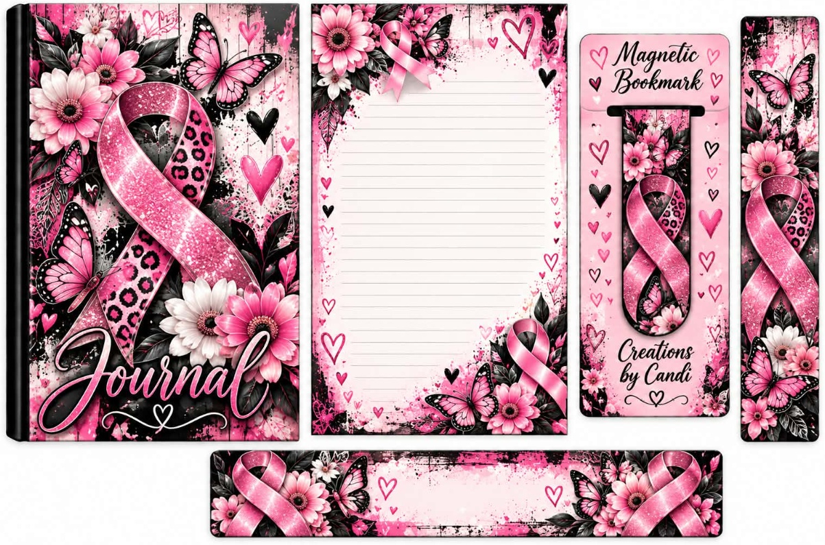 Pink Ribbon & Butterflies — catalog artwork preview