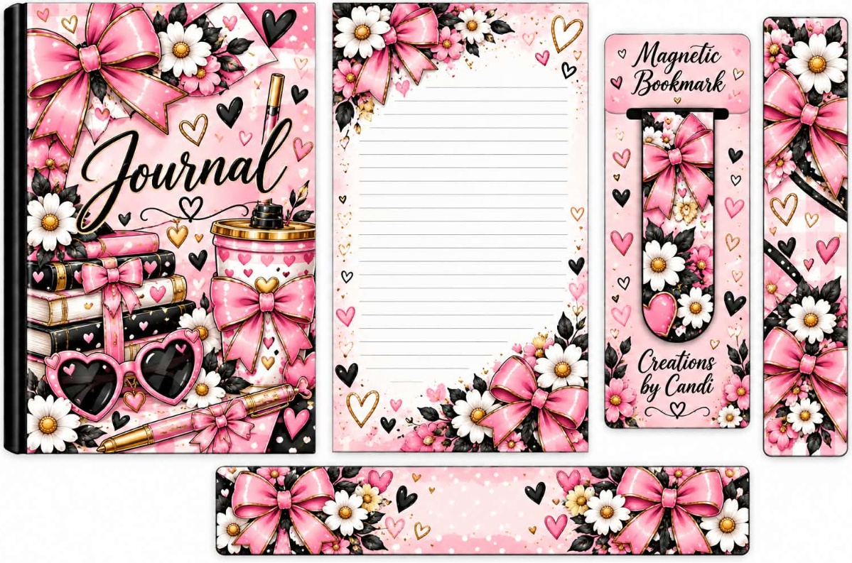 Pink Bows & Daisies — catalog artwork preview