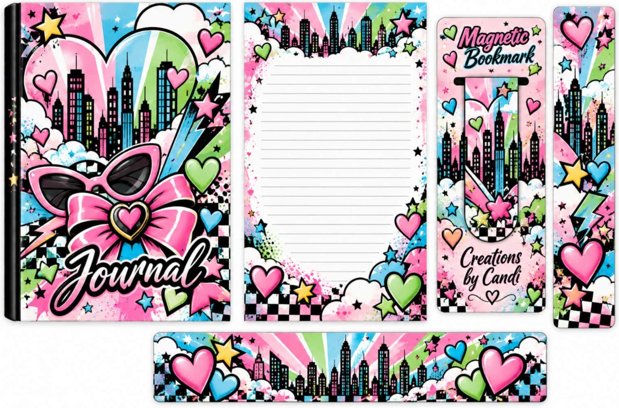 Pastel City & Hearts — catalog artwork preview