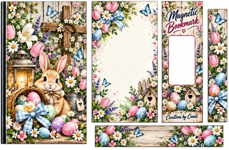 Easter Garden & Bunnies — catalog artwork preview