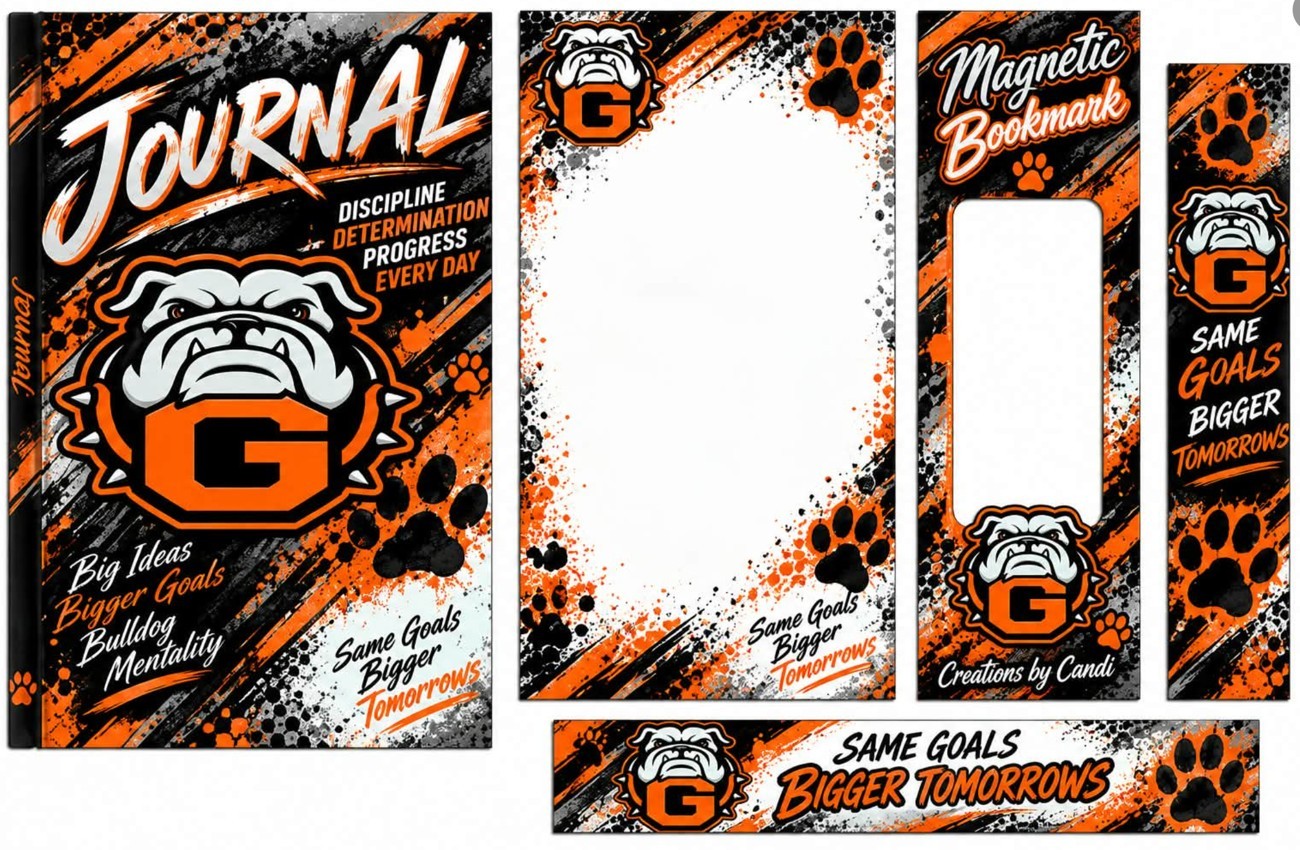 Bulldogs journal set — catalog artwork preview