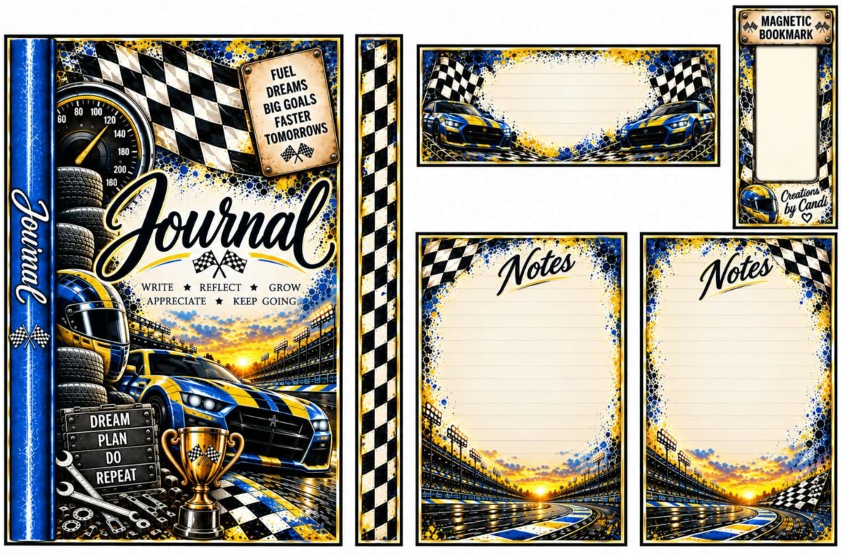 Blue & Yellow Racing — catalog artwork preview