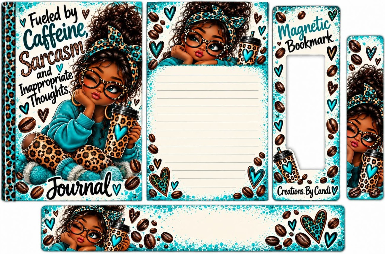 Fueled by Caffeine — teal — catalog artwork preview