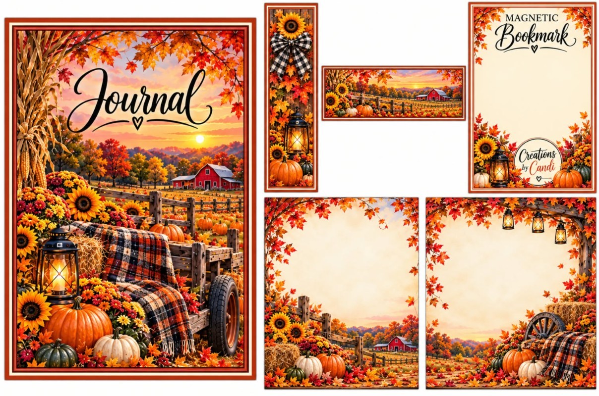 Autumn Pumpkins & Sunflowers — catalog artwork preview