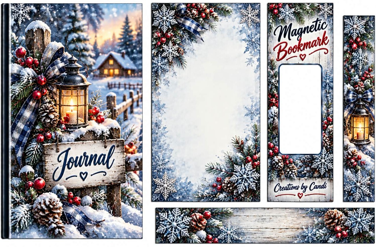 Winter Lantern & Mittens — catalog artwork preview