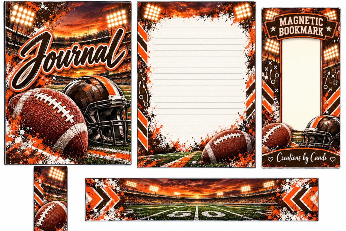 Football — Orange & Black — catalog artwork preview