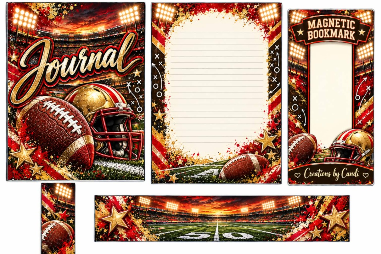 Football — Red & Gold — catalog artwork preview
