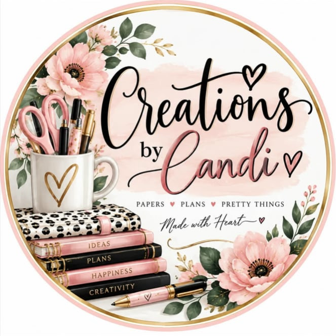 Creations by Candi floral logo